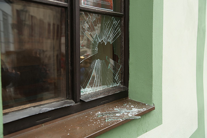 A2B Glass are able to board up broken windows while they are being repaired in Bradwell.